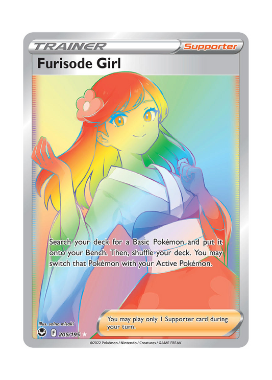 Silver Tempest: Furisode Girl Rainbow Rare - 205/195