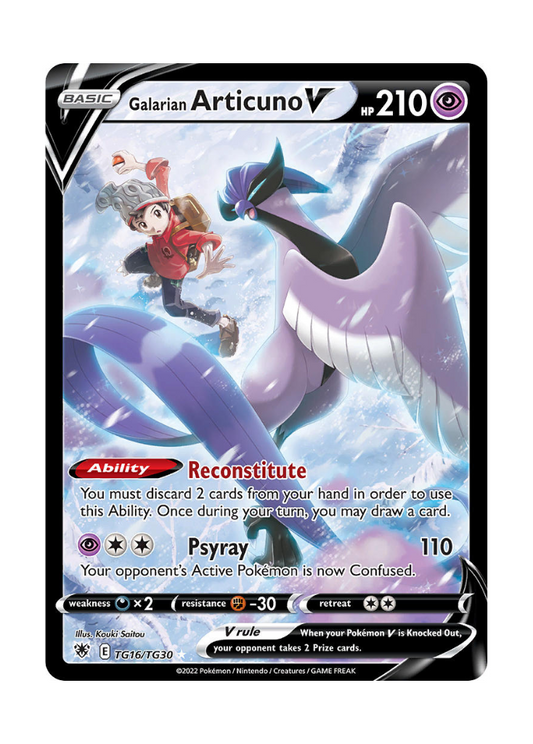 Astral Radiance: Galarian Articuno V Trainer Gallery - TG16/TG30