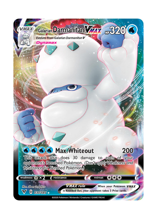 Vivid Voltage: Galarian Darmanitan VMAX Full Art - 037/185