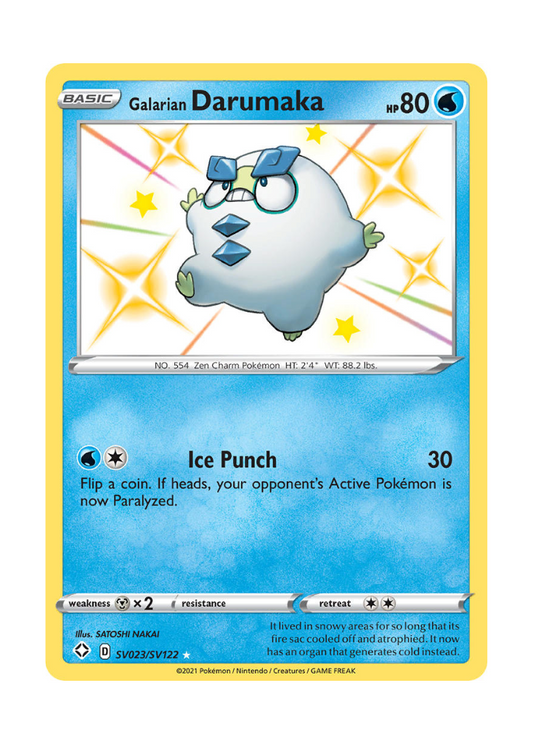 Shining Fates: Galarian Darumaka Shiny Rare - SV023/SV122