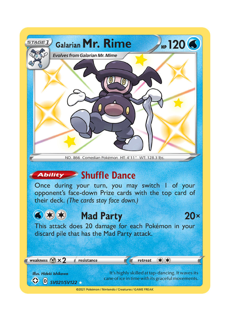 Shining Fates: Galarian Mr. Rime Shiny Rare - SV021/SV122