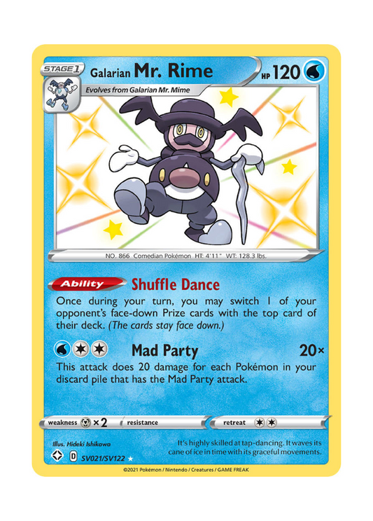 Shining Fates: Galarian Mr. Rime Shiny Rare - SV021/SV122