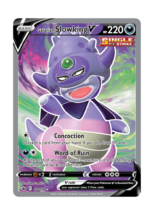 Chilling Reign: Galarian Slowking V Full Art - 178/198