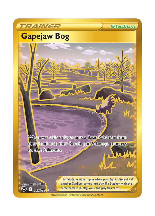 Silver Tempest: Gapejaw Bog Secret Rare - 213/195