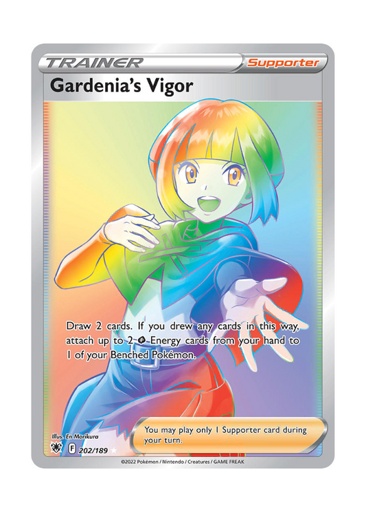 Astral Radiance: Gardenia's Vigor Rainbow Rare - 202/189