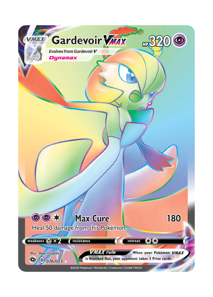 Champion's Path: Gardevoir VMAX Rainbow Rare - 76/73