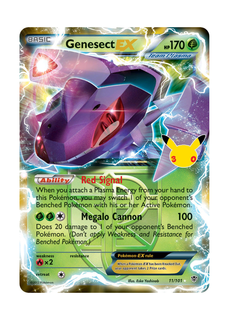 30th Celebration: Genesect EX (Team Plasma) Classic Collection - 11/101