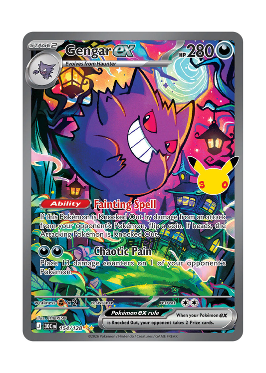 30th Celebration: Gengar ex Special Illustration Rare - 154/128