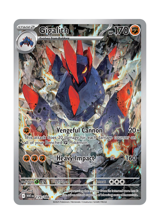 White Flare: Gigalith Illustration Rare - 129/086