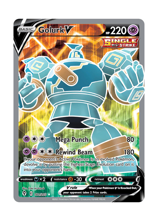 Evolving Skies: Golurk V Full Art - 181/203