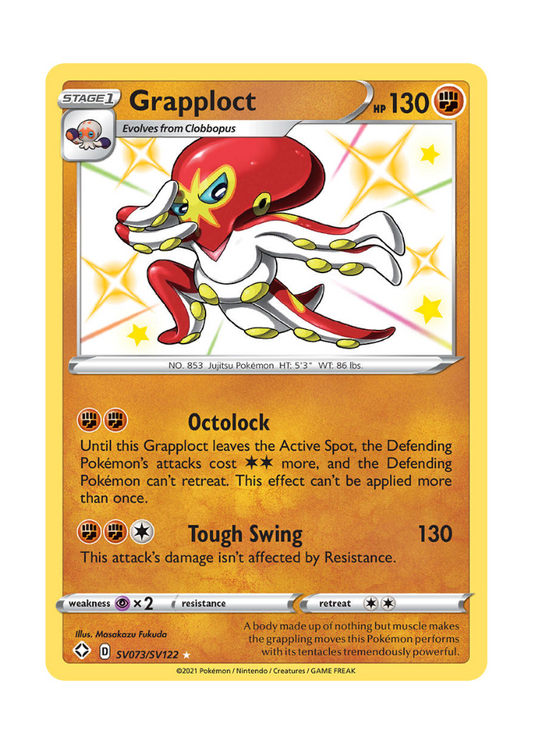 Shining Fates: Grapploct Shiny Rare - SV073/SV122