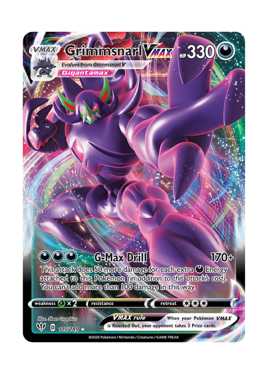 Darkness Ablaze: Grimmsnarl VMAX Full Art - 115/189