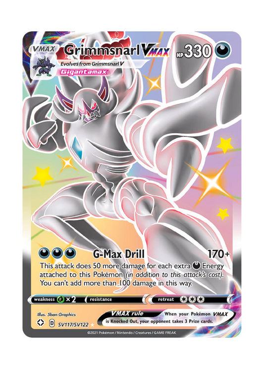 Shining Fates: Grimmsnarl VMAX Shiny Full Art - SV117/SV122