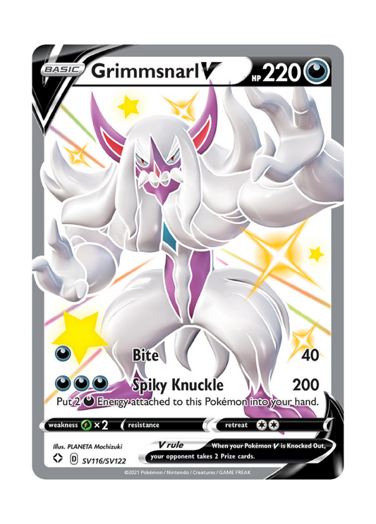 Shining Fates: Grimmsnarl V Shiny Full Art - SV116/SV122