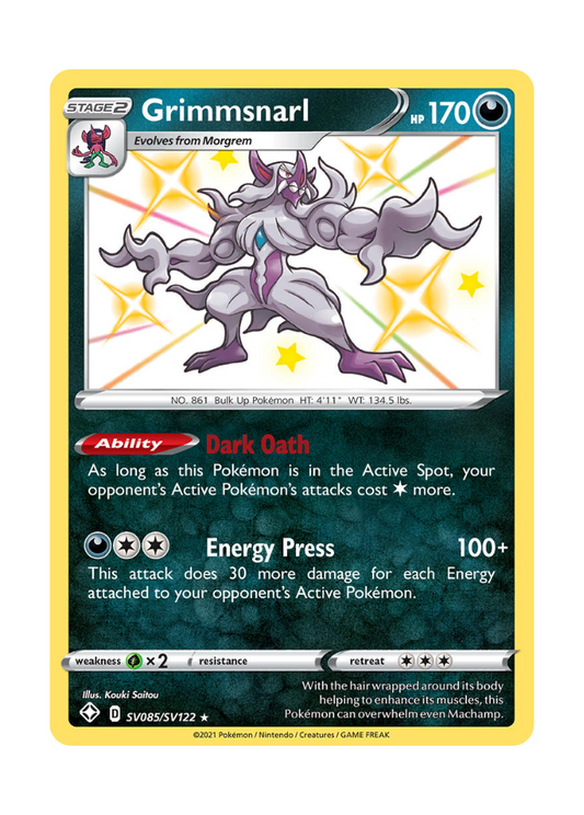 Shining Fates: Grimmsnarl Shiny Rare - SV085/SV122