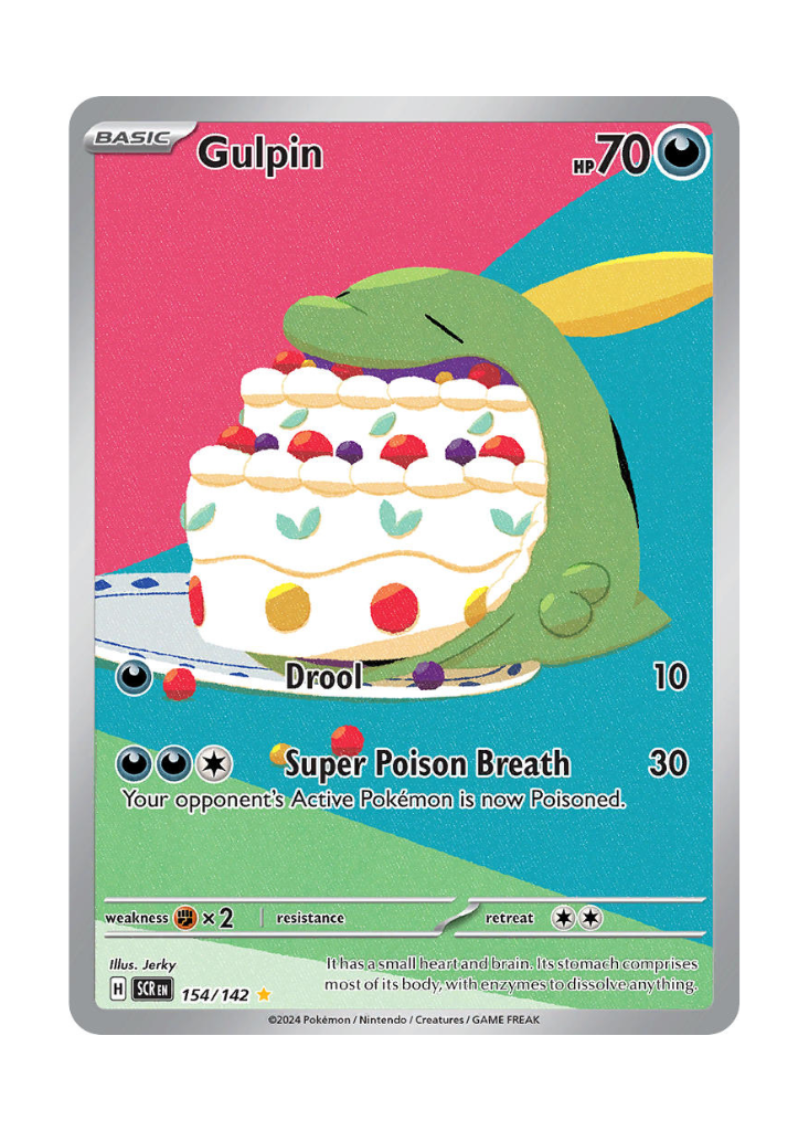 Stellar Crown: Gulpin Illustration Rare - 154/142