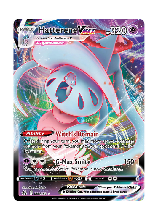Crown Zenith: Hatterene VMAX Full Art - 066/159