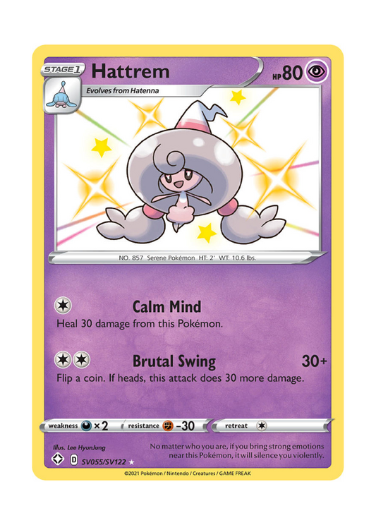 Shining Fates: Hattrem Shiny Rare - SV055/SV122