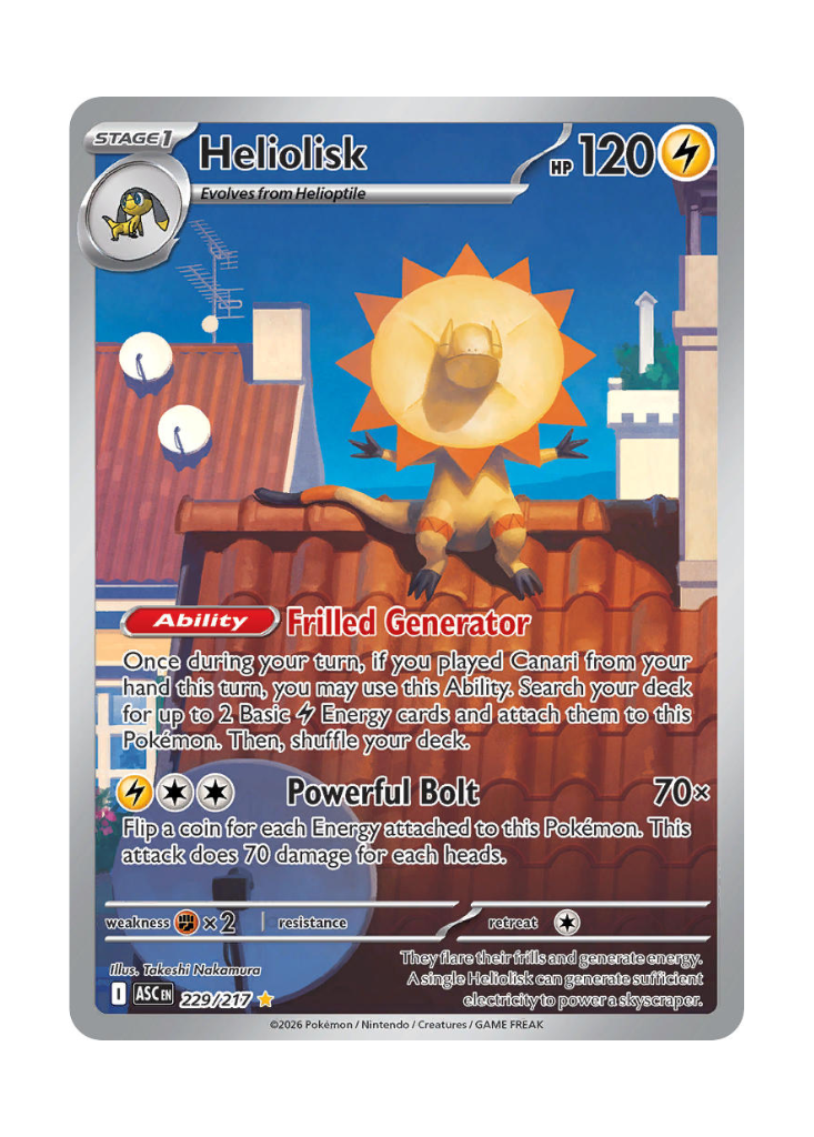 Ascended Heroes: Heliolisk Illustration Rare - 229/217