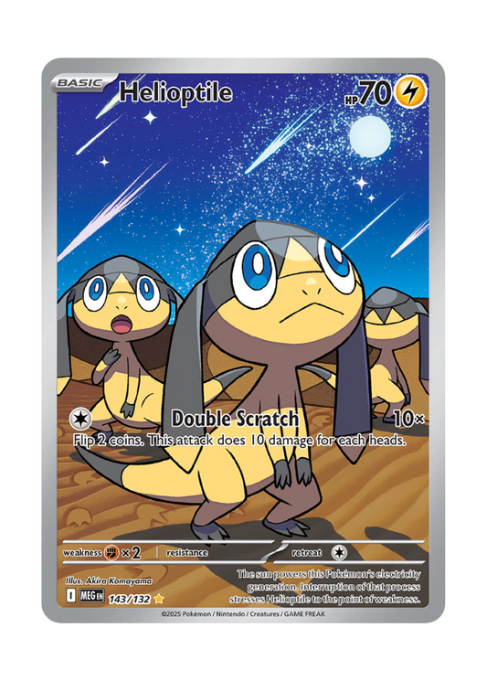Mega Evolution: Helioptile Illustration Rare - 143/132