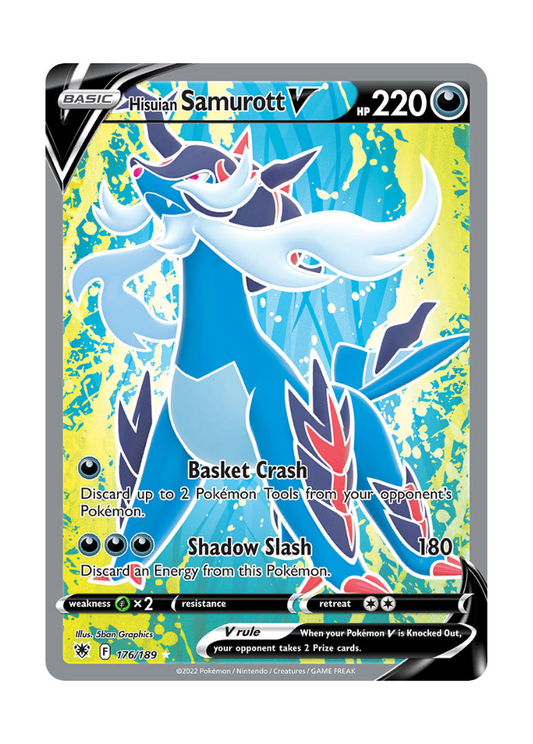 Astral Radiance: Hisuian Samurott V Full Art - 176/189