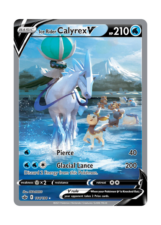 Chilling Reign: Ice Rider Calyrex V Alternate Full Art - 164/198