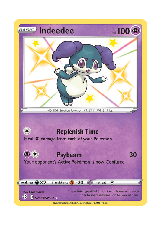 Shining Fates: Indeedee Shiny Rare - SV059/SV122