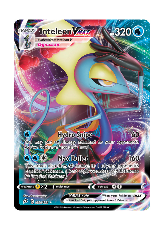 Rebel Clash: Inteleon VMAX Full Art - 050/192