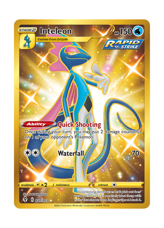 Evolving Skies: Inteleon Secret Rare - 227/203