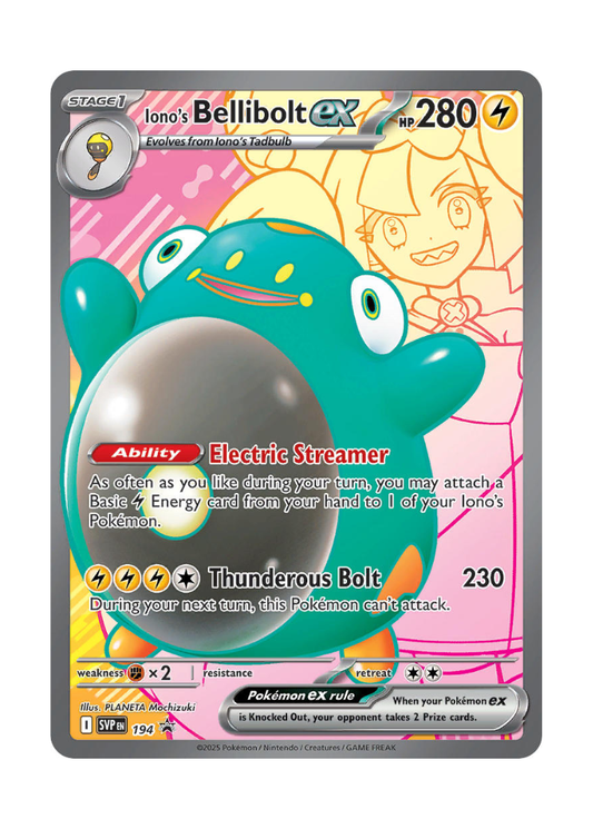 Scarlet & Violet Promos: Iono's Bellibolt ex - 194