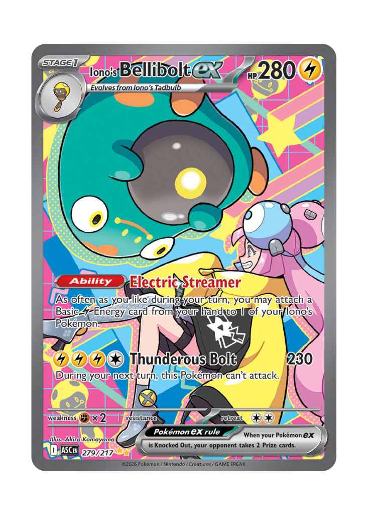 Ascended Heroes: Iono's Bellibolt ex Special Illustration Rare - 279/217