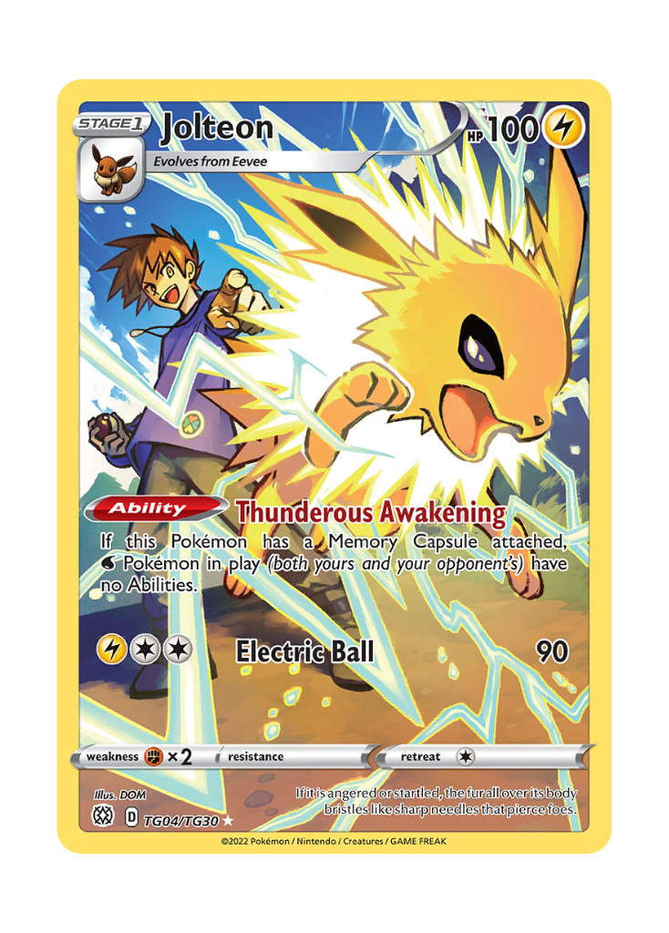 Brilliant Stars: Jolteon Trainer Gallery - TG04/TG30