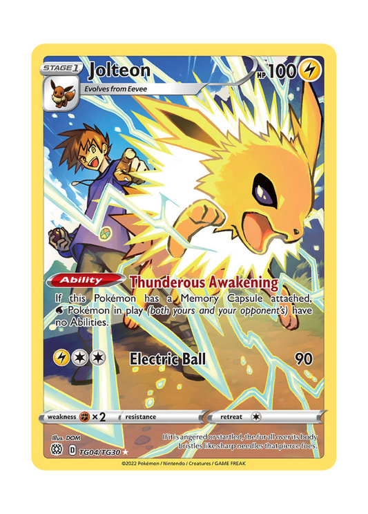 Brilliant Stars: Jolteon Trainer Gallery - TG04/TG30