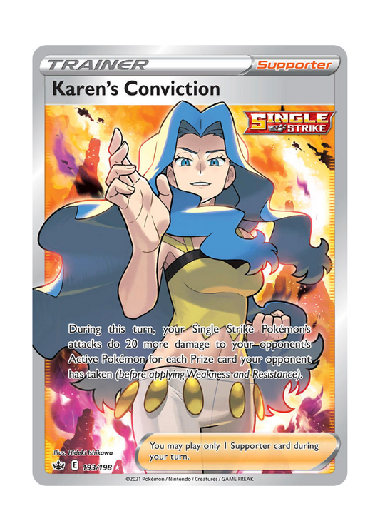 Chilling Reign: Karen's Conviction Full Art - 193/198