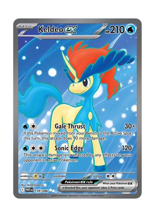 White Flare: Keldeo ex Full Art - 159/086