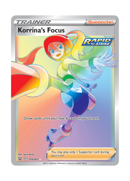 Battle Styles: Korrina's Focus Rainbow Rare - 174/163