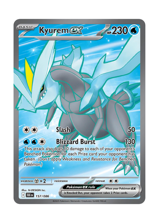 Black Bolt: Kyurem ex Full Art - 157/086