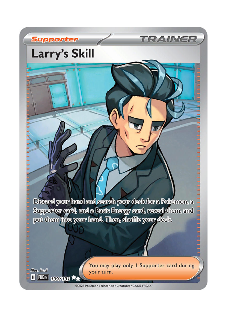 Prismatic Evolutions: Larry's Skill Full Art - 139/131