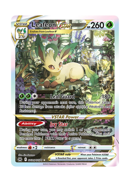 Crown Zenith: Leafeon VSTAR Galarian Gallery - GG35/GG70