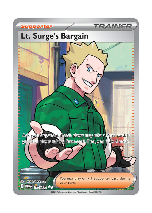 Mega Evolution: Lt. Surge's Bargain Full Art - 170/132
