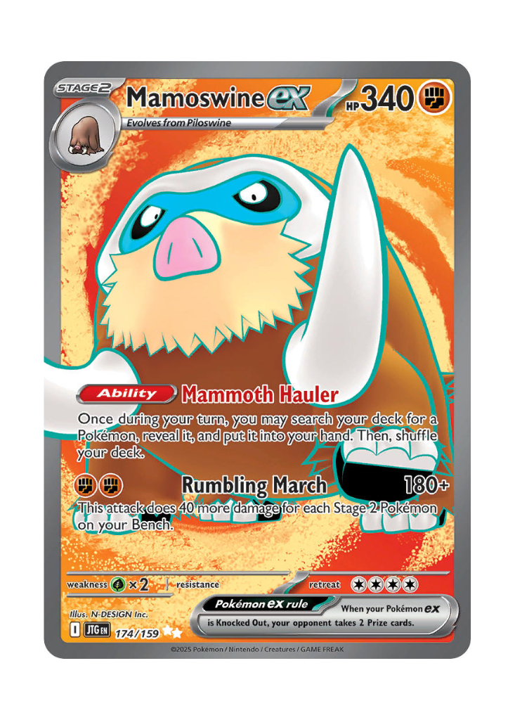 Journey Together: Mamoswine ex Full Art - 174/159
