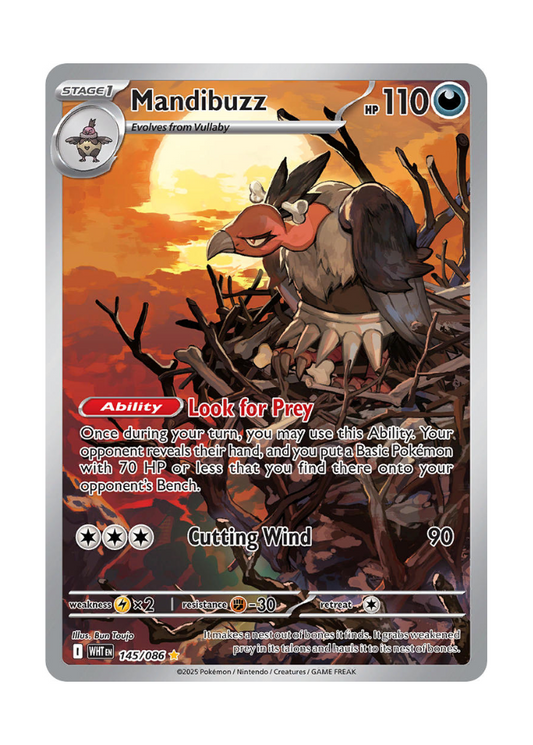 White Flare: Mandibuzz Illustration Rare - 145/086