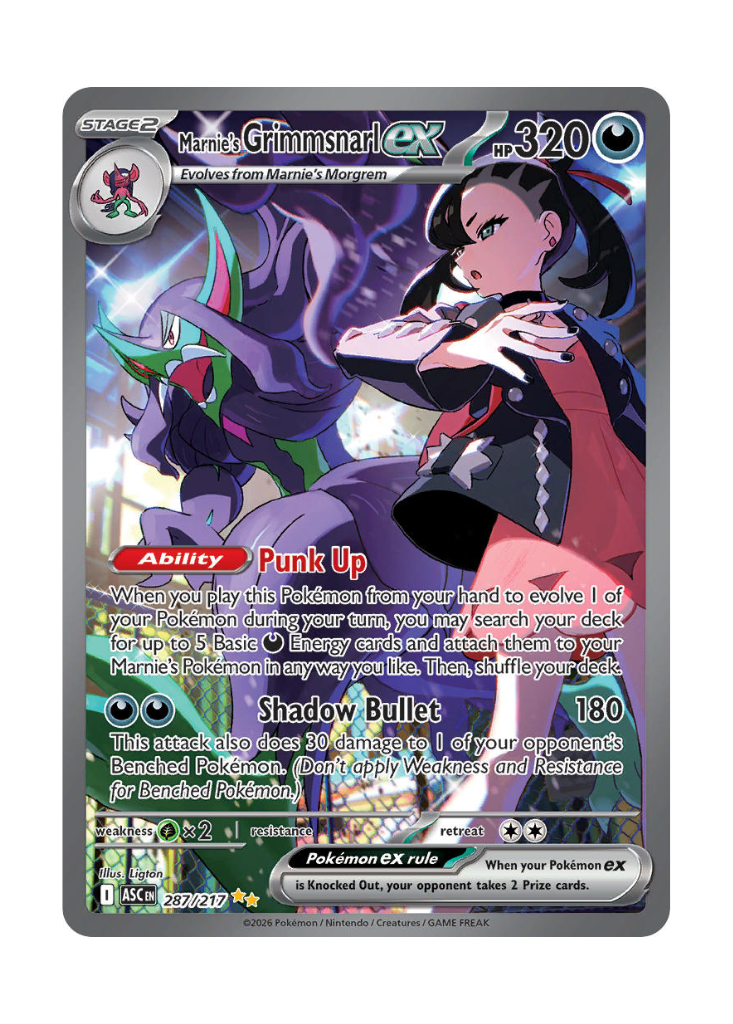 Ascended Heroes: Marnie's Grimmsnarl ex Special Illustration Rare - 287/217