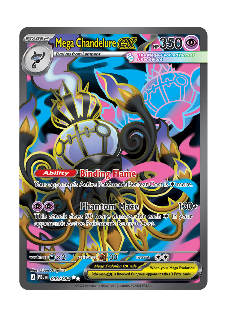 Pitch Black: Mega Chandelure ex Full Art - 099/084