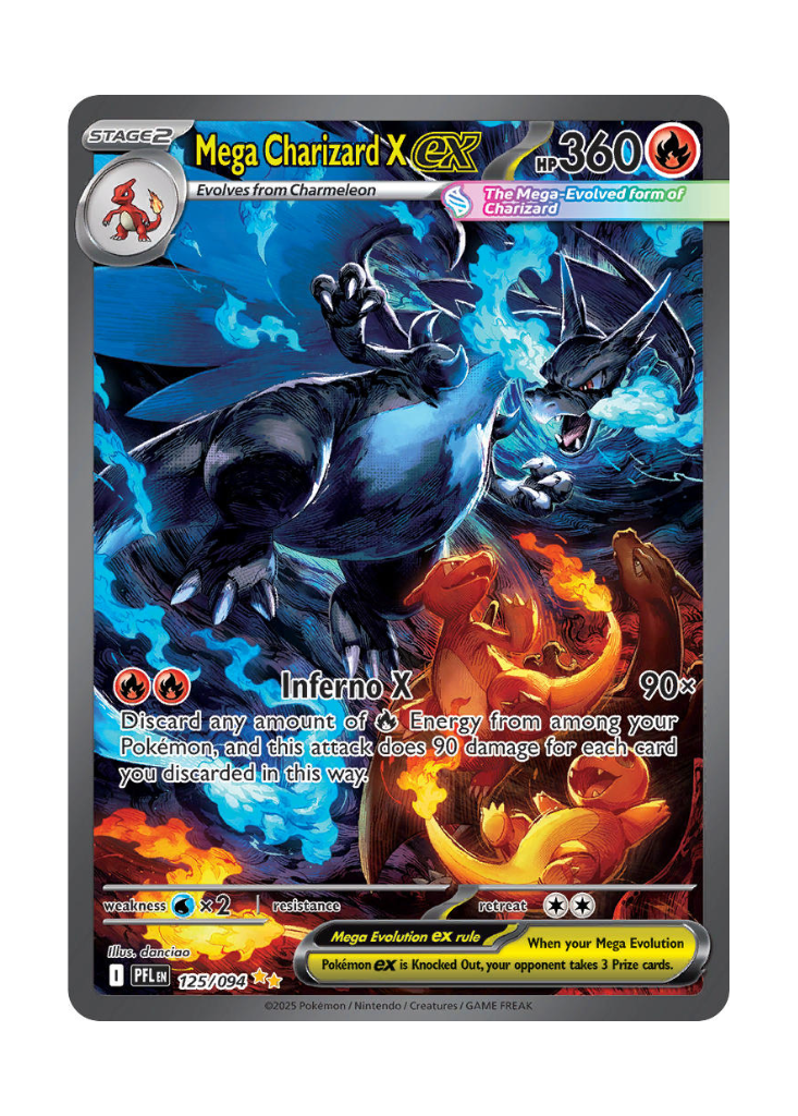 Phantasmal Flames: Mega Charizard X ex Special Illustration Rare - 125/094