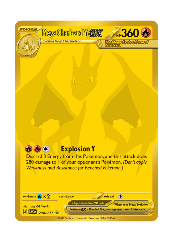 Ascended Heroes: Mega Charizard Y ex Mega Hyper Rare - 294/217
