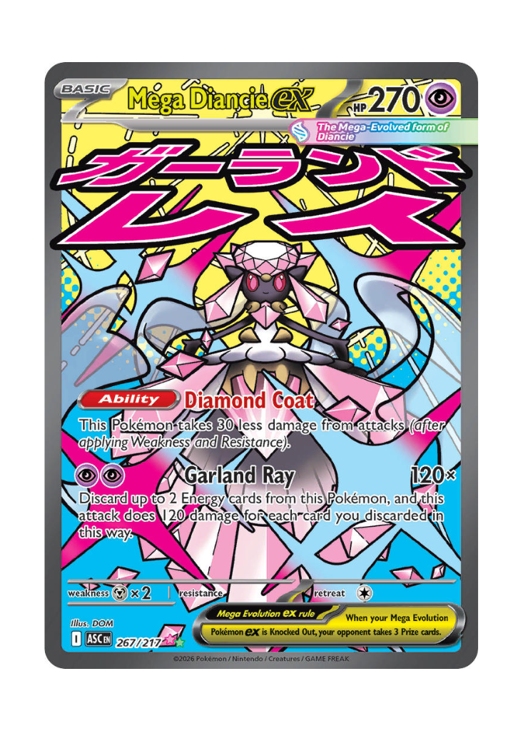 Ascended Heroes: Mega Diancie ex Mega Attack Rare - 267/217