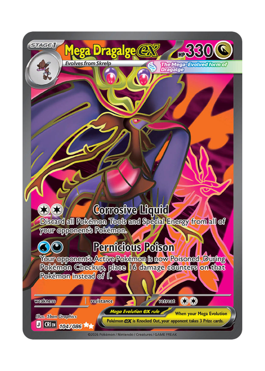 Chaos Rising: Mega Dragalge ex Full Art - 104/086