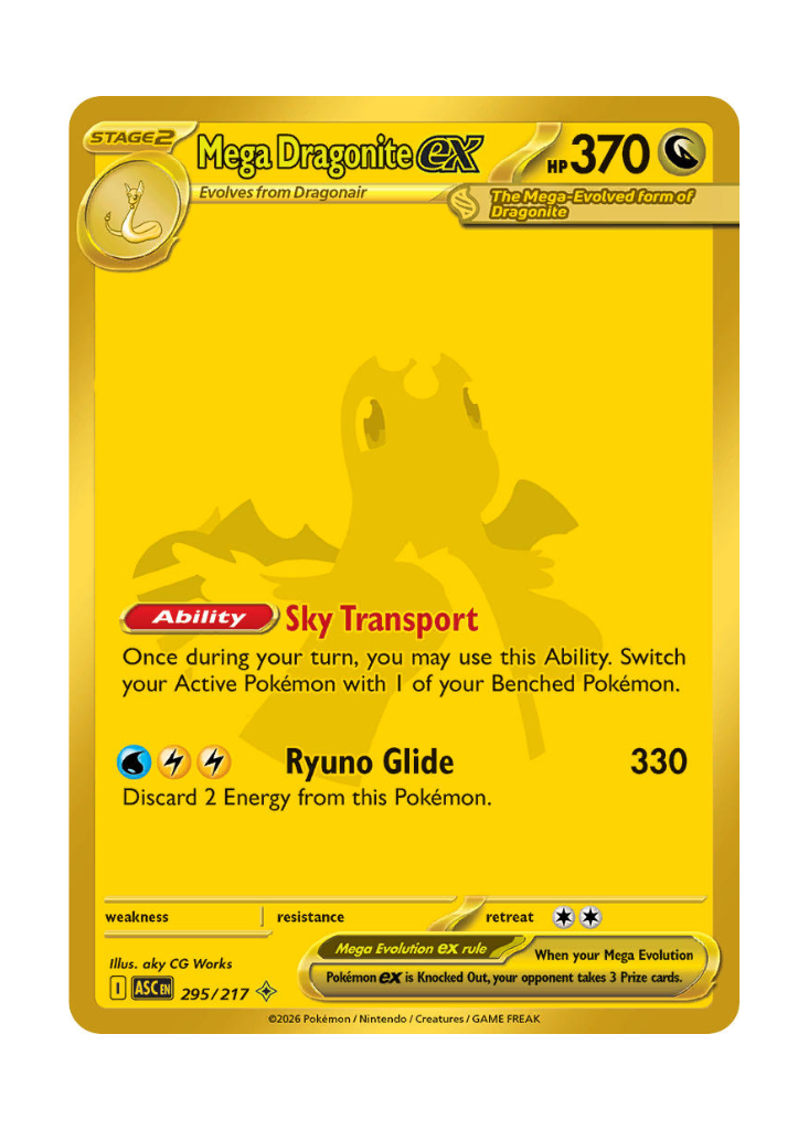 Ascended Heroes: Mega Dragonite ex Mega Hyper Rare - 295/217