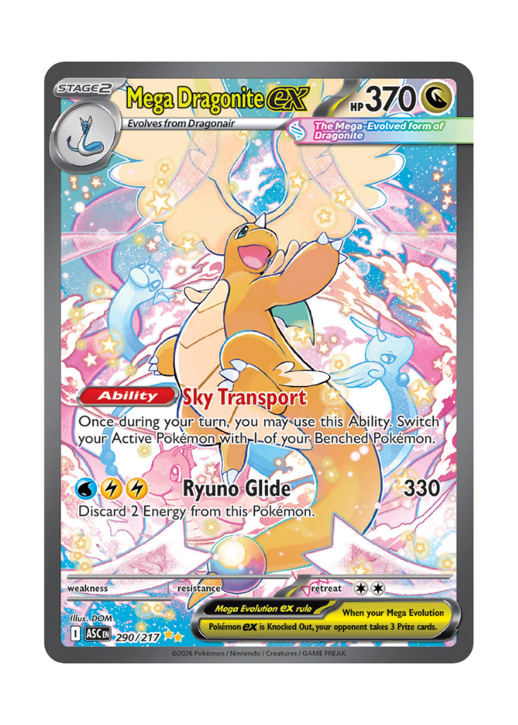 Ascended Heroes: Mega Dragonite ex Special Illustration Rare - 290/217